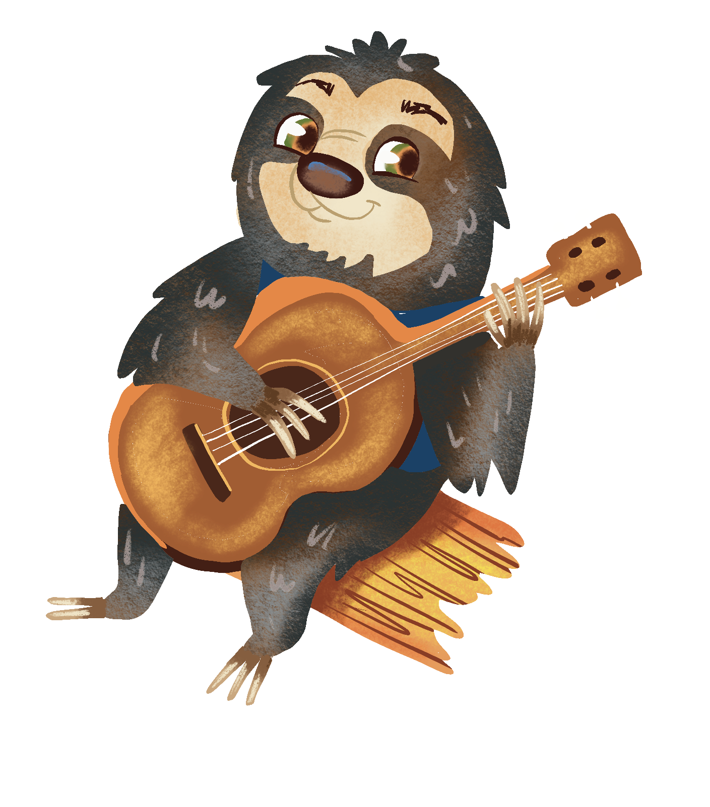 Otto tocando la guitarra